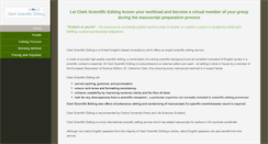 Desktop Screenshot of clarkscientificediting.com